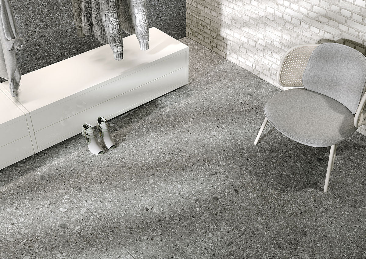 GRES PORCELLANATO 61x122.2 CEPPO DI GRE' RETTIFICATO COLORE GREY DI CERAMICA TUSCANIA - IL CAVALLINO