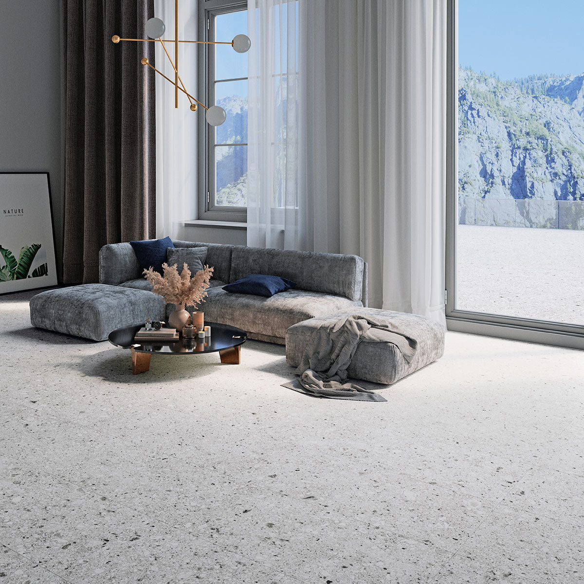 GRES PORCELLANATO 61x122.2 CEPPO DI GRE' RETTIFICATO COLORE WHITE DI CERAMICA TUSCANIA - IL CAVALLINO