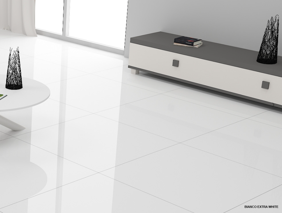 GRES PORCELLANATO BIANCO ASSOLUTO RETTIFICATO LEVIGATO 60x120
