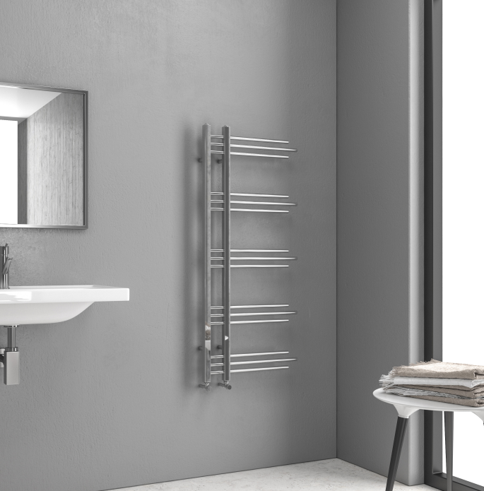 RADIATORE BAGNO SERIE NERISSA COLORE CROMO L.50 x P.8.0 x H.120