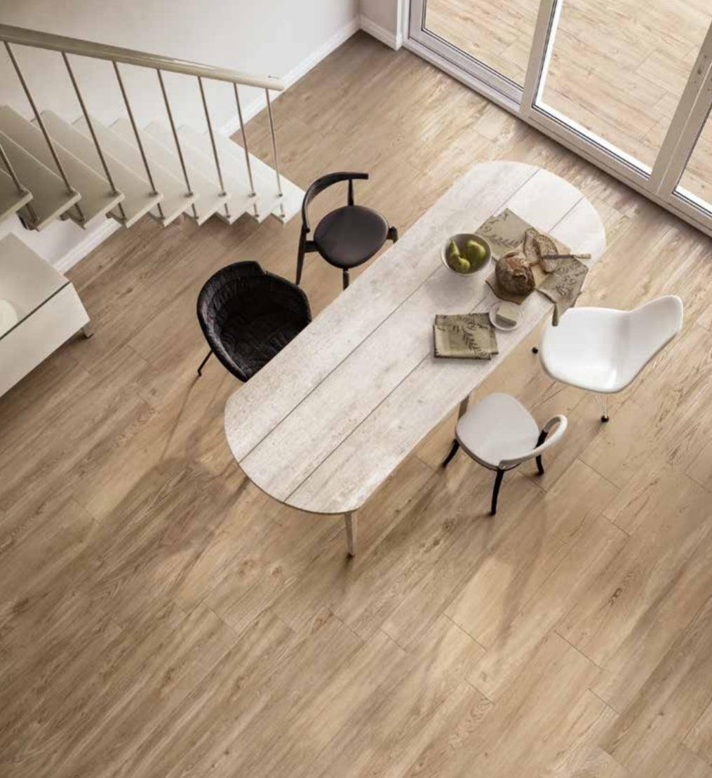 GRES PORCELLANATO EFFETTO LEGNO SERIE FJORD COLORE BRUN 20.3x122.6 RETTIFICATO DI CERAMICA TUSCANIA PRODOTTO ITALIANO