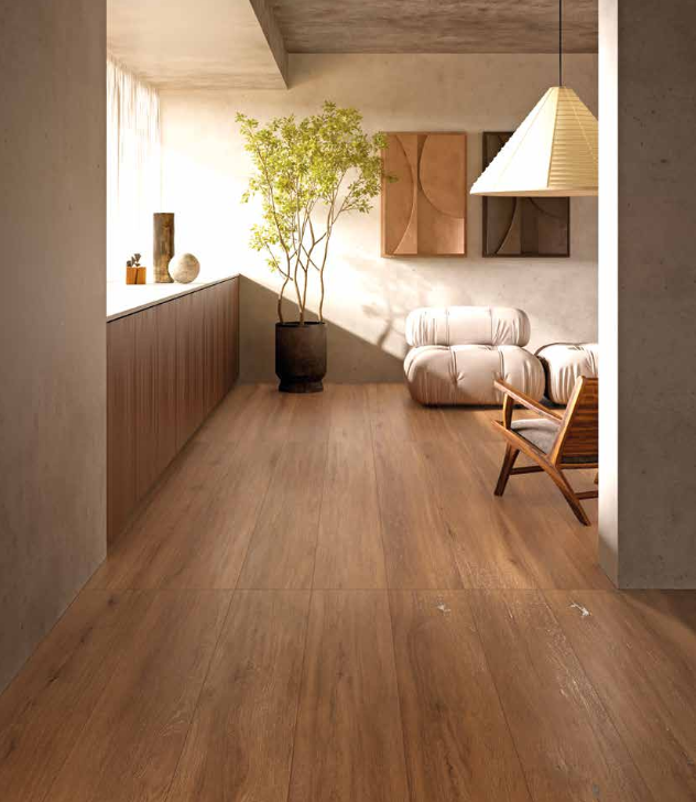 GRES PORCELLANATO EFFETTO LEGNO SERIE FIRENZE COLORE CERASO 20.3x122.6 RETTIFICATO DI CERAMICA TUSCANIA PRODOTTO ITALIANO