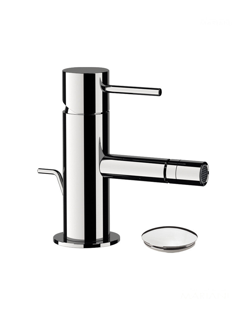 Miscelatore bidet collezione Ultraminimal Mariani, con scarico