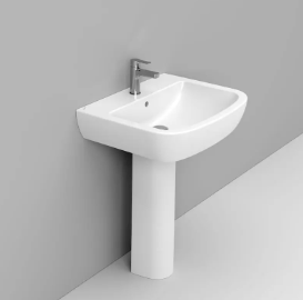 LAVABO A MURO SOSPESO GEMMA 2 DI CERAMICA DOLOMITE 65x52.5