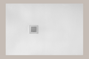 PIATTO DOCCIA 70x170 H.3.0 CM MEMORY REVERSIBILE IN MINERALMARMO BIANCO COMPLETO DI GRIGLIA E PILETTA RIBASSATA- PIATTO TAGLIABILE PRODOTTO ITALIANO