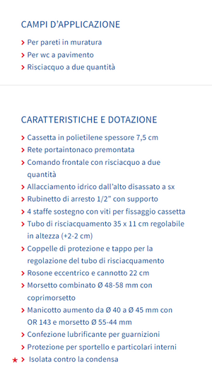 CASSETTA DA INCASSO PUCCI ECO DOPPIO PULSANTE ART. 1315490001 TUBO DI CACCIATA REGOLABILE IN ALTEZZA (2+2)