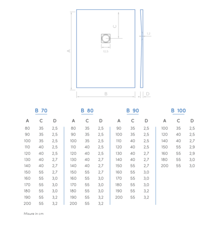 PIATTO DOCCIA 90x90 H.2.5 CM MEMORY REVERSIBILE IN MINERALMARMO BIANCO COMPLETO DI GRIGLIA E PILETTA RIBASSATA- PIATTO TAGLIABILE PRODOTTO ITALIANO