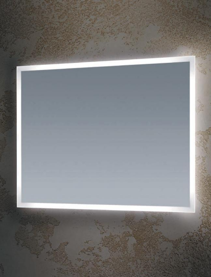 SPECCHIO RETROILLUMINATO A LED SERIE SIRIO 60x80 MONTAGGIO VERTICALE O ORIZZONTALE LUCE NATURALE 4000K