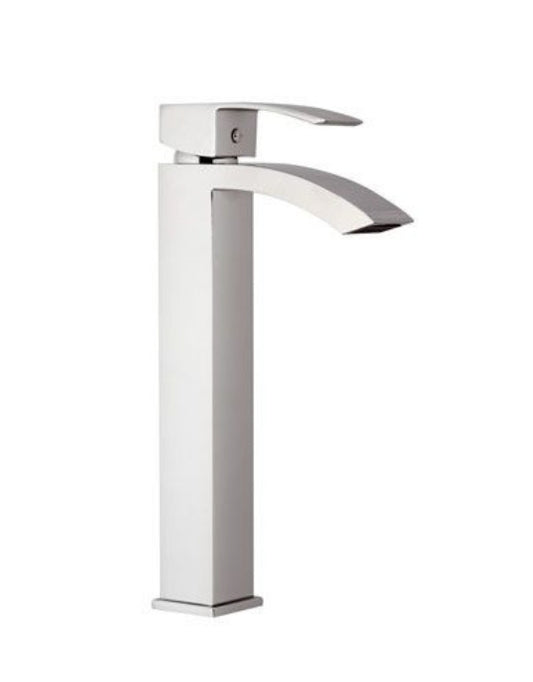 MISCELATORE MONOCOMANDO LAVABO ALTO CON GETTO A CASCATA SENZA SCARICO ART.397MA CROMO SERIE MARTE DI MARIANI RUBINETTERIE