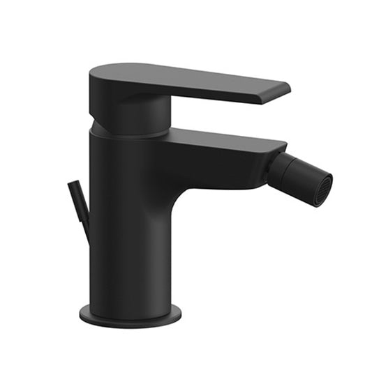 Miscelatore bidet collezione Artic Mariani Nero Opaco, con scarico