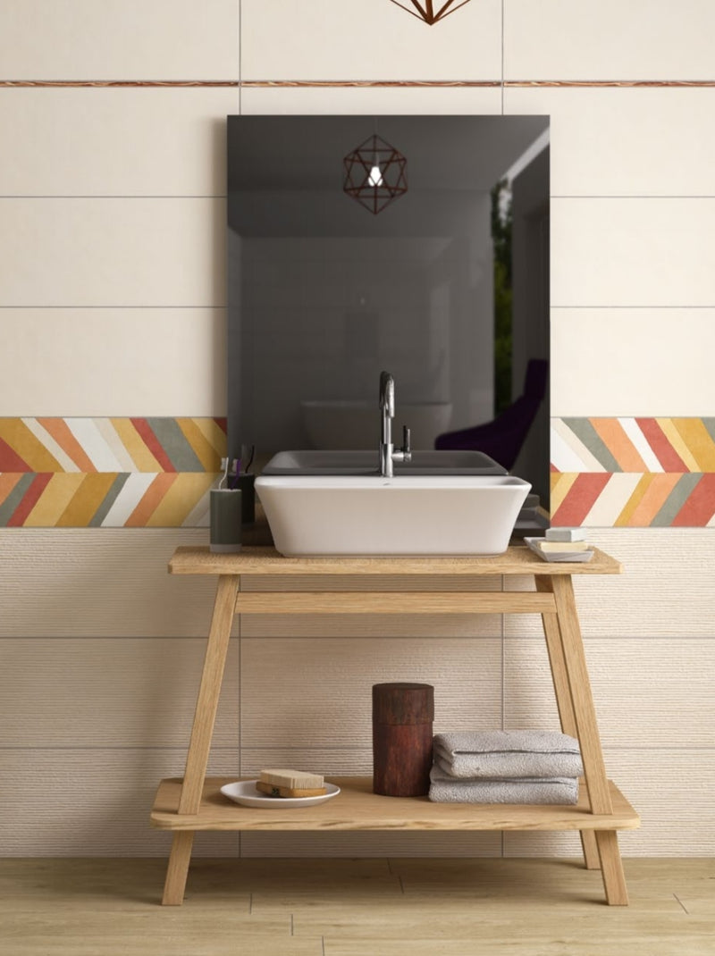 RIVESTIMENTO BAGNO 25x60 COLLEZIONE VERNISSAGE ACRILICO PORPORA - 19,90€ al mq (Scatola da 10 pezzi tot mq 1.50)