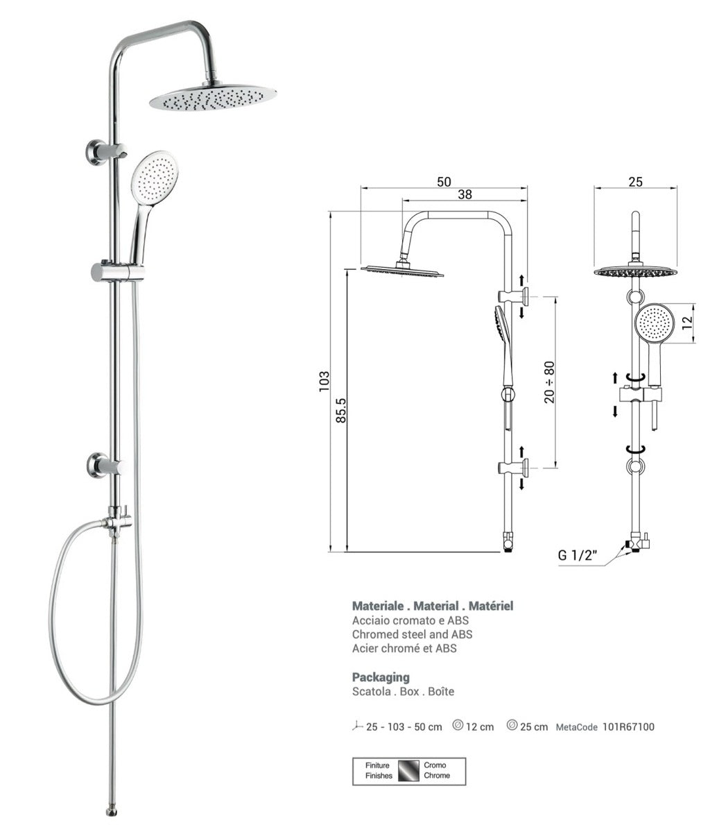 Asta Doccia Collezione Orion