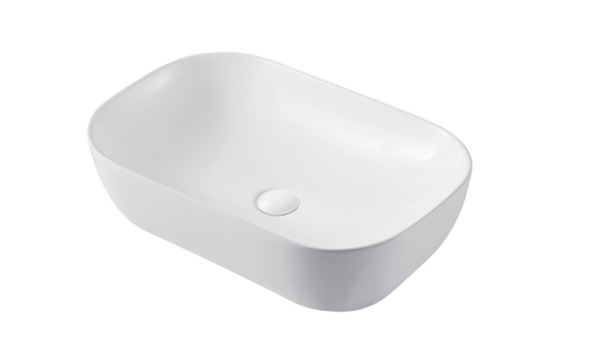 LAVABO DA APPOGGIO IN CERAMICA BIANCO MATT 60x39