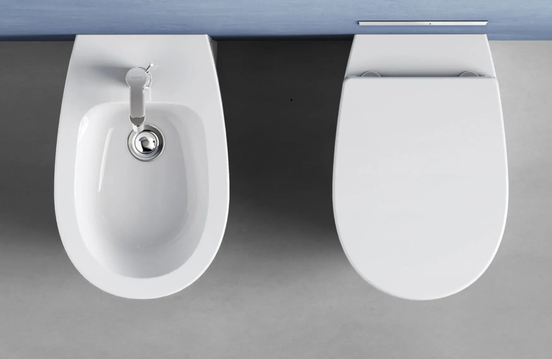 BIDET FILOMURO SERIE DEMY DI CERAMICA DOLOMITE PROF.54